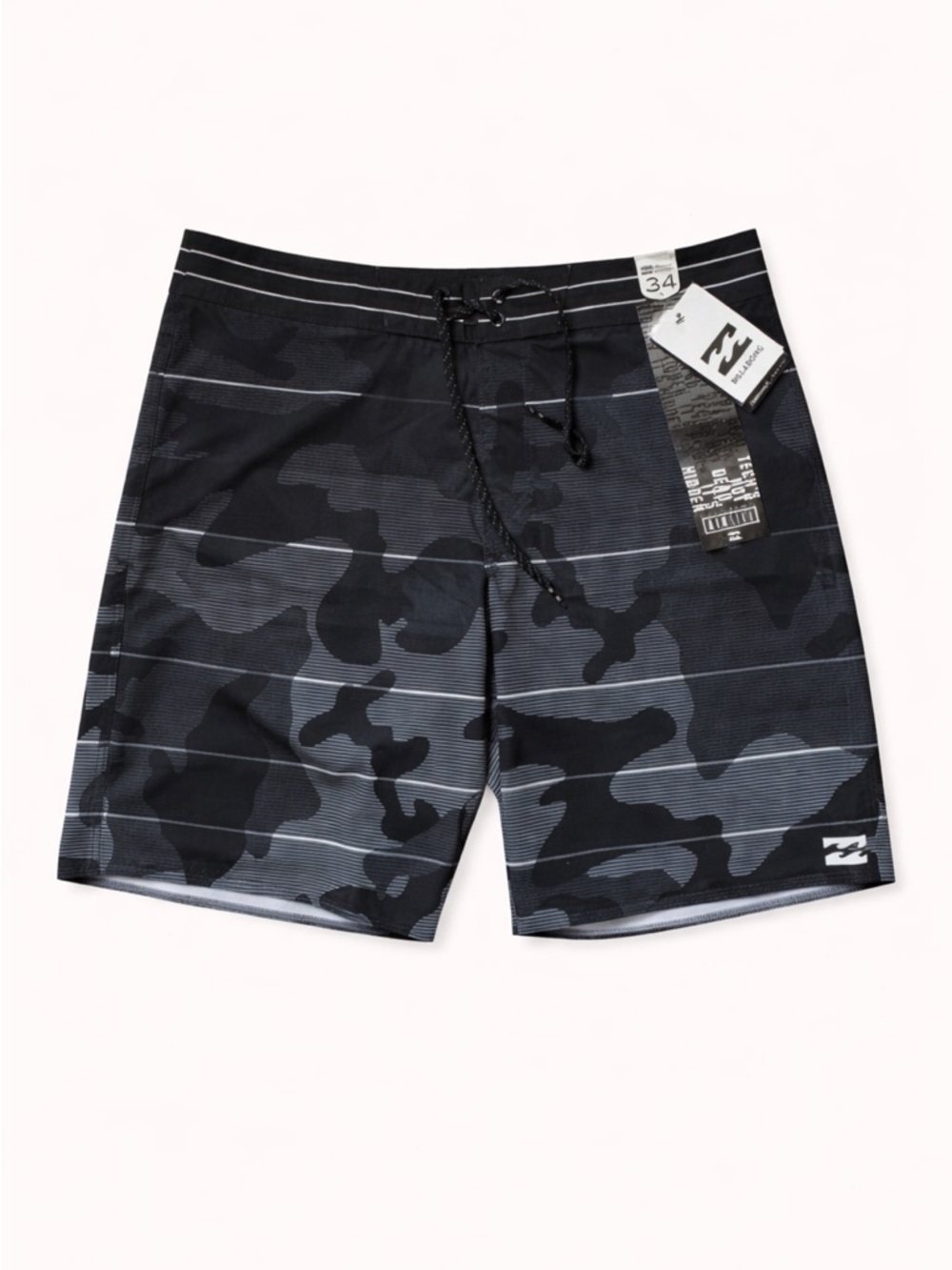 Billabong Airlite Boardshorts Sz 34 Camo Black NWT
